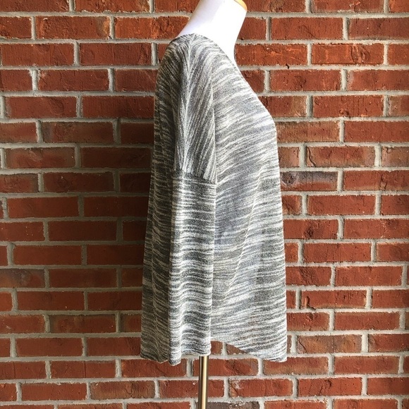 Olive‎ & Oak Marled Sheer Dolman Top - L - Picture 4 of 7